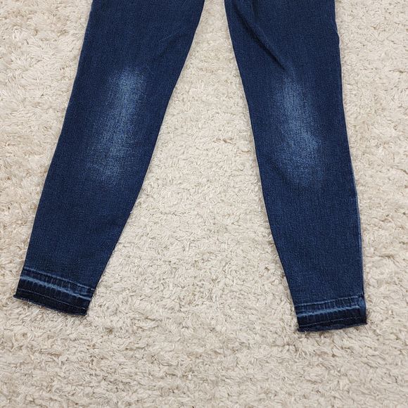 Spanx Distressed Jeans Womens Small Blue Ankle Skinny Medium Wash Stretch Pants - Picture 9 of 12